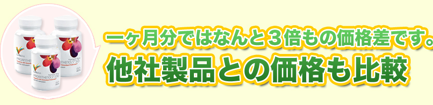 他社製品との価格も比較してみました。